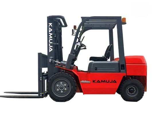 3000kg 負荷容量 固形タイヤのディーゼルエンジンフォークリフト